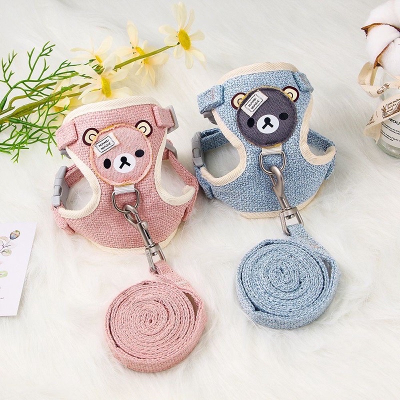 Dây dắt kèm yếm chó mèo