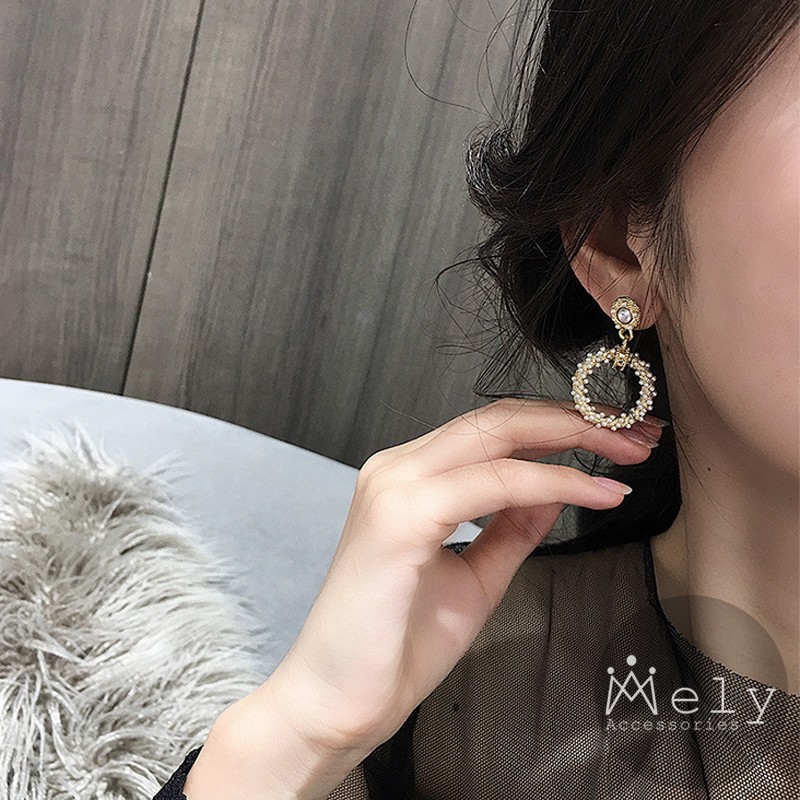 BÔNG TAI HẠT NGỌC TRÒN - MELY 987