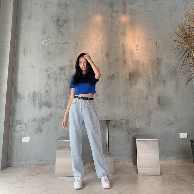 #Q912CS quần jeans ống suông