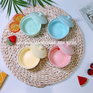 Bát sứ Ramenkin có nắp