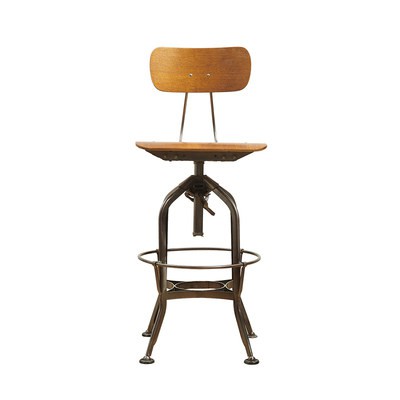 Nấm không gian Toledo Chair Mỹ sắt công nghiệp Vintage Bar Ghế xoay quán bar cao chân ghế