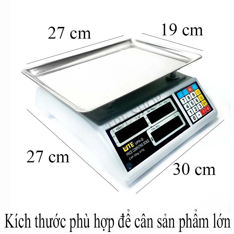 Cân Điện Tử Tính Tiền 30kg UTE UPA Q Dùng Cân Hàng Hóa Thực Phẩm ( Bảo Hành 1 Năm )