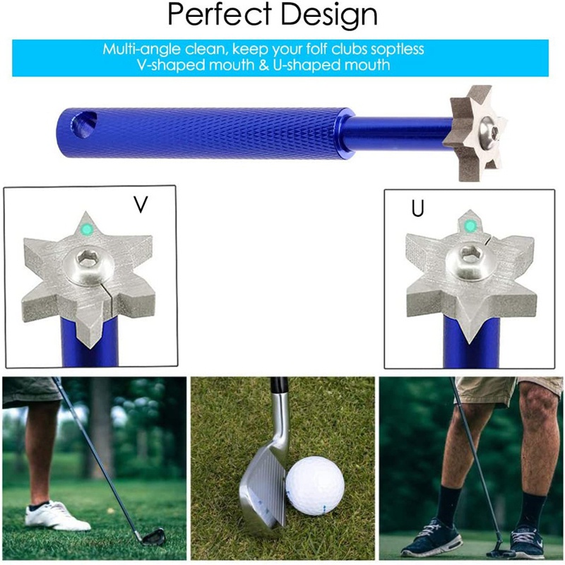 Bộ Dụng Cụ Vệ Sinh Gậy Đánh Golf Kèm 2 Dụng Cụ Vệ Sinh Tiện Lợi