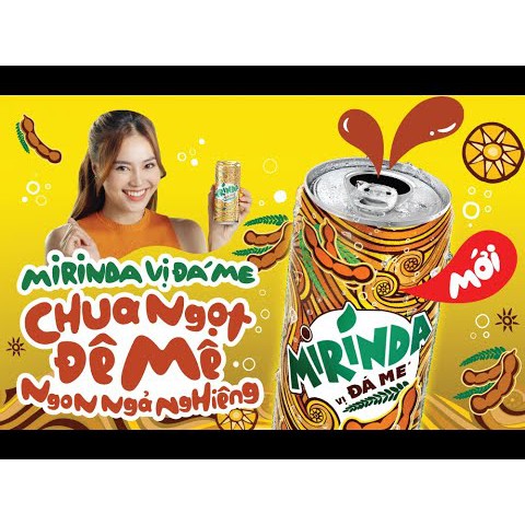 Nước Ngọt Có Gas Mirinda Đá Me - Soft Drink Lon 330ml Date Luôn Mới