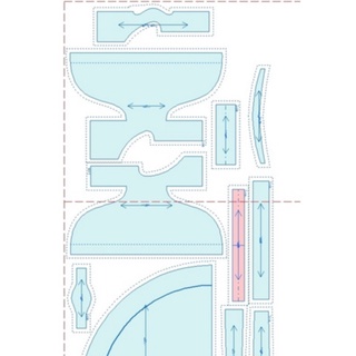 Rập may đồ búp bê BJD - size 1/4 - kiểu cổ trang