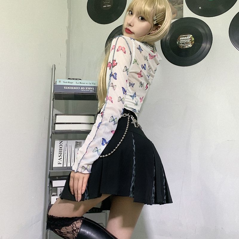 Chân Váy Chữ A Lưng Cao Họa Tiết Da Báo Thời Trang Dành Cho Nữ 2022