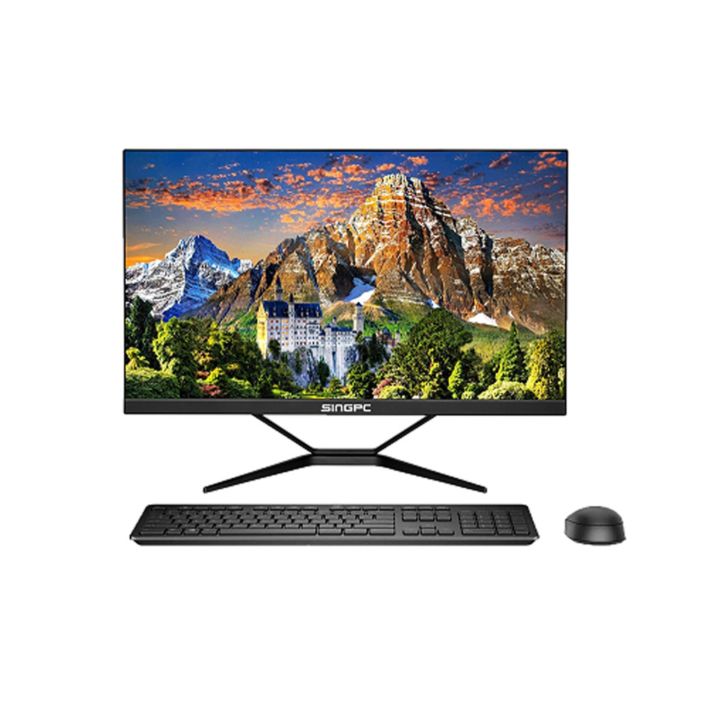 Máy tính All In One SingPC M22i3982 (Intel i3-9100, 8GB, SSD 256GB, 21.5" Full HD IPS, LAN, WiFi, Bluetooth, Loa)