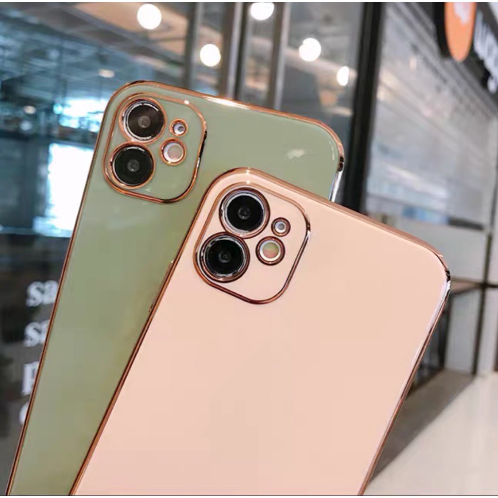 Ốp lưng iphone, viền xi dẻo mạ vàng độ iphone 12 cho plus/7/7plus/8/8plus/x/xs/xs max/11/11 promax/12pro/12promax