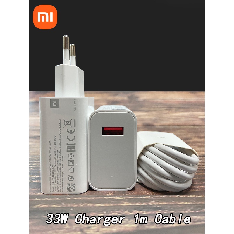XIAOMI Dây Cáp Sạc Nhanh Loại c 33W QC 4.0 100cm 6A Cho Mi 11i 11X Pro 10S 11 10T Lite 10i 5G Poco M2 X3 F3