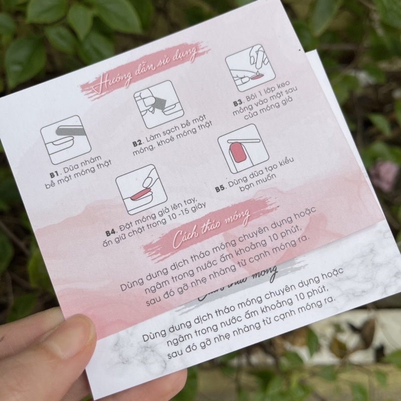 Bìa gắn nailbox in 2 mặt kèm túi bóng