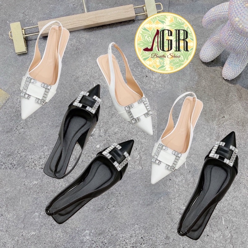 Búp bê mũi nhọn da mềm khoá đá vuông cao cấp