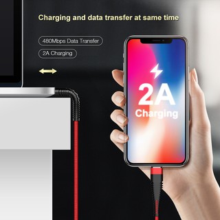 Cáp Sạc Cổng Micro Usb Dạng Dây Dù Cho Ios Android