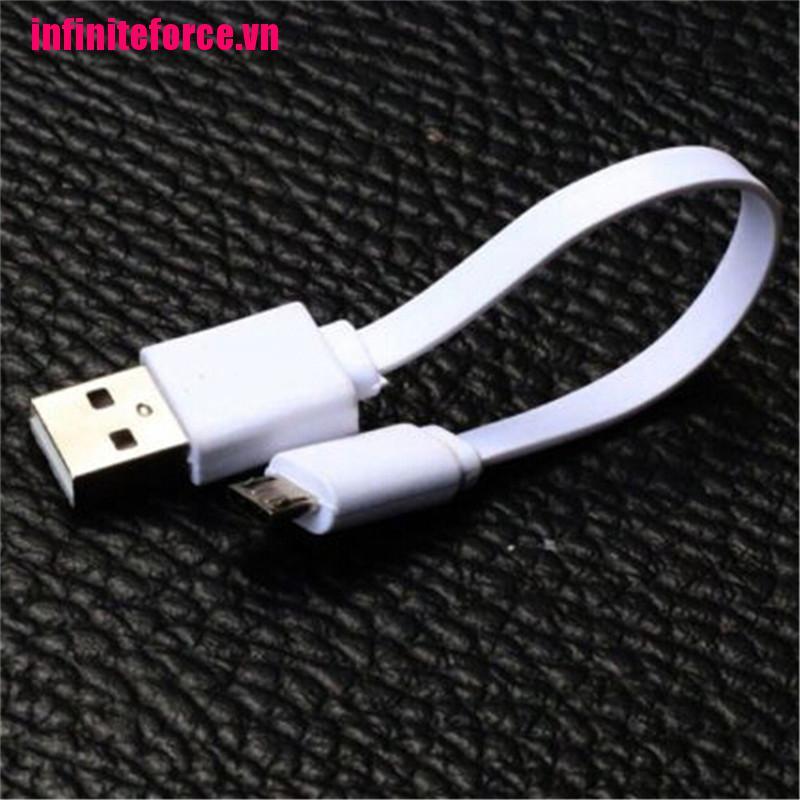 Set 2 Dây Cáp Sạc Siêu Ngắn 20cm Cổng micro USB Cho Điện Thoại Và Dự Phòng