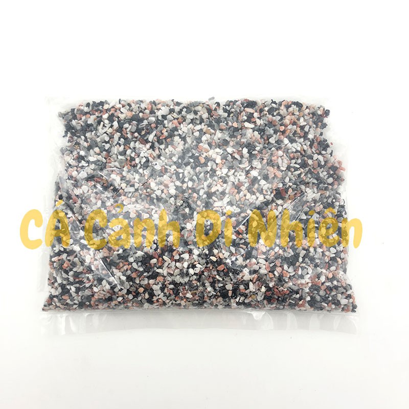 Bịch sỏi 4 MÀU 1 KG size 5 mm trang trí hồ cá cảnh