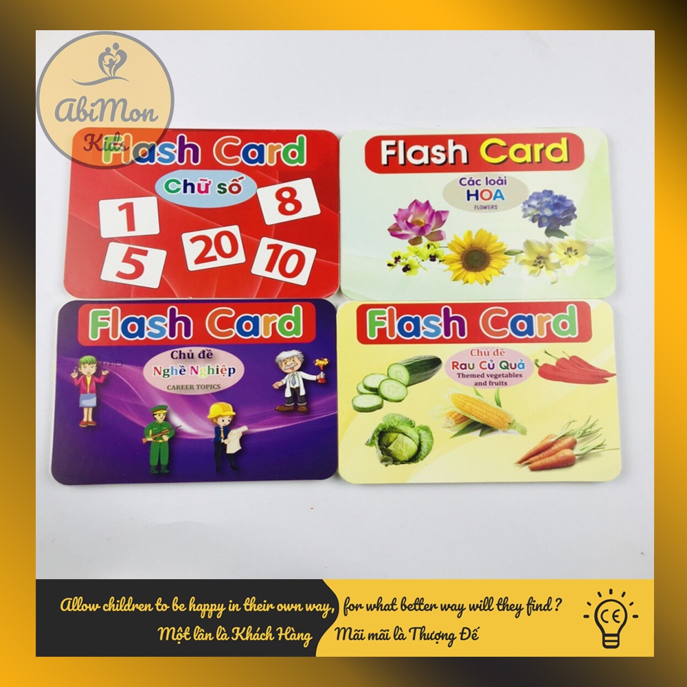 Bộ Thẻ Flashcards 19 Chủ Đề (size to) ☘️ Học Tiếng Anh Cho Bé ✨ (Đồ chơi Gỗ - Đồ chơi Giáo Dục - An toàn - Thông minh)