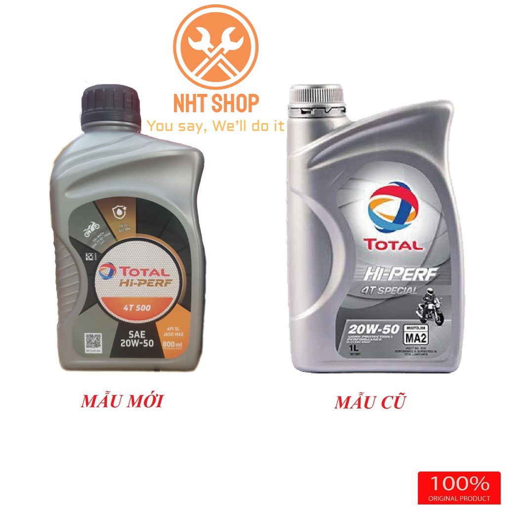 Dầu nhớt Total HI-PERF 4T SPECIAL 20W50 800ml – NHT Shop