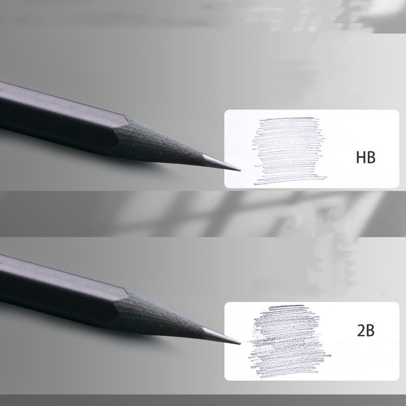 Set 10 Bút Chì Gỗ Đen 2B HB Hình Lục Giác