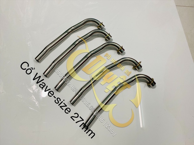 Cổ pô Wave 27mm [VIDEO THẬT] thay inox [GIÁ SỈ]