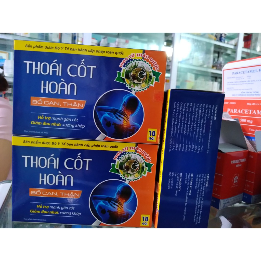 Viên xương khớp Cốt thoái hoàn - hỗ trợ giảm đau xương khớp, mạnh gân cốt, giảm thoái hoá đốt sống ,thoát vị đĩa đệm,