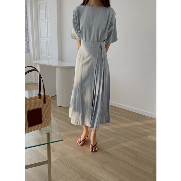 Set áo + chân váy linen