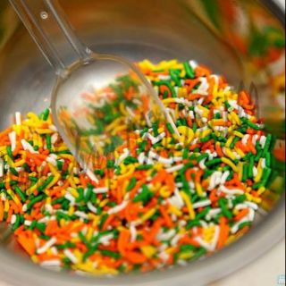 Keo cốm màu trang trí hộp 500g