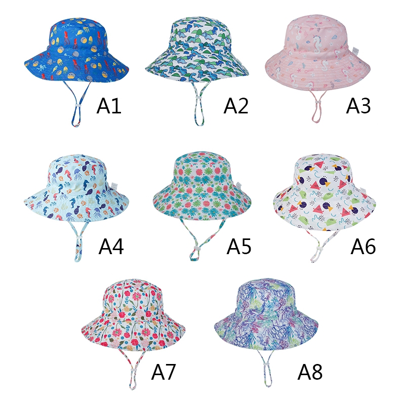 Nón Bucket Rộng Vành Cho Bé Trai Và Bé Gái