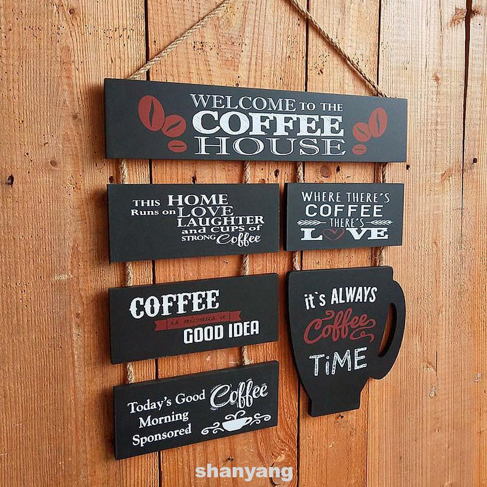 Living Room Bedroom Multifunction Home Decor Wooden Wall Hanging Friends Crafts Coffee Bar Sign