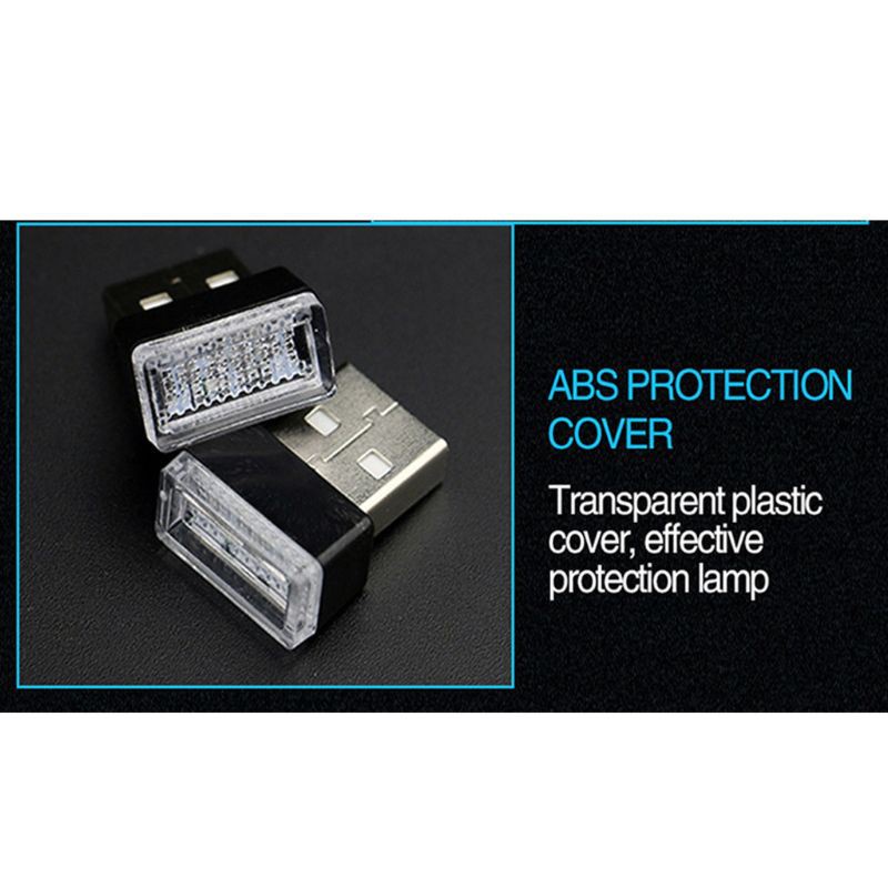 Đèn LED cốp nhỏ cắm USB trang trí nội thất ô tô biến đổi không khí xung quanh