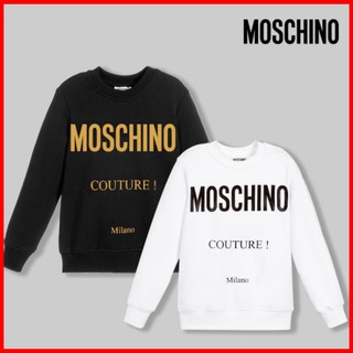 Áo Thun Tay Dài In Chữ MOSCHINO Phong Cách Hàn Quốc