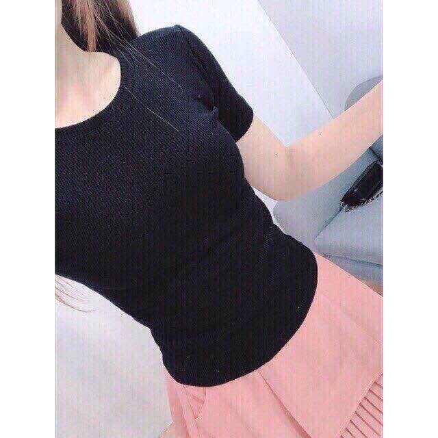 Áo thun gân tay ngắn hàng có sẵn U231013