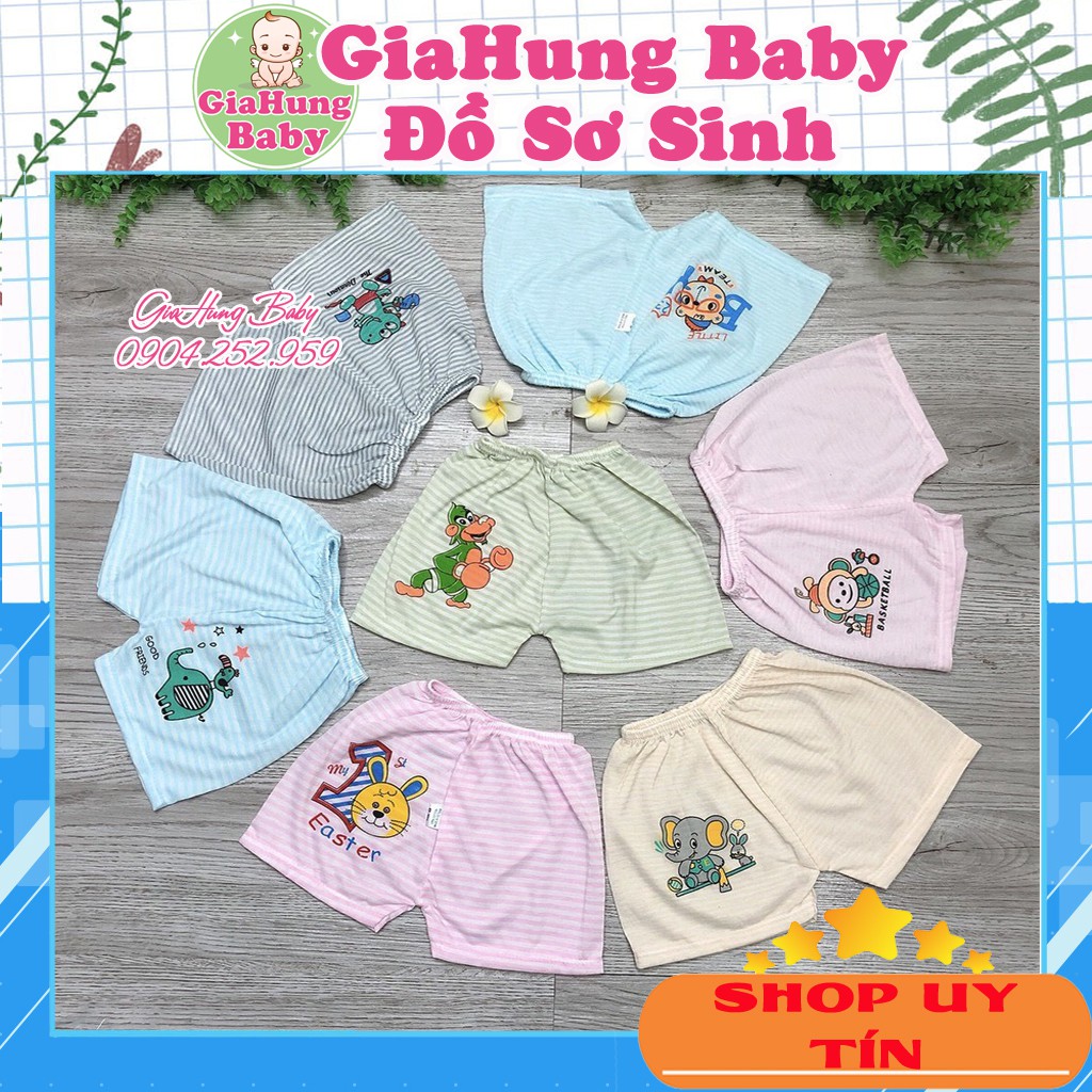 Quần chục đùi cotton kẻ cho bé 𝑭𝑹𝑬𝑬𝑺𝑯𝑰𝑷 quần đùi chục cho bé,quần cho bé sơ sinh