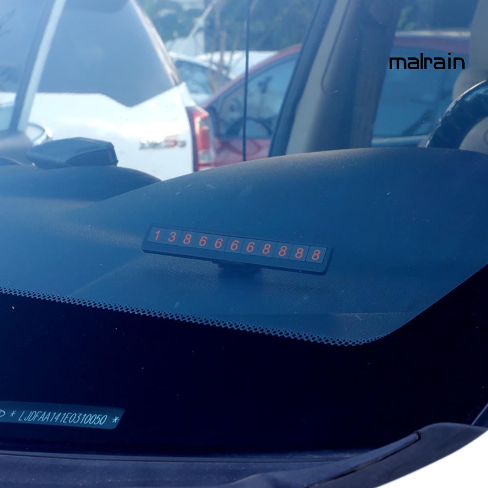 Bảng Ghi Số Điện Thoại Đỗ Xe Tạm Thời Có Nam Châm Màu Dạ Quang