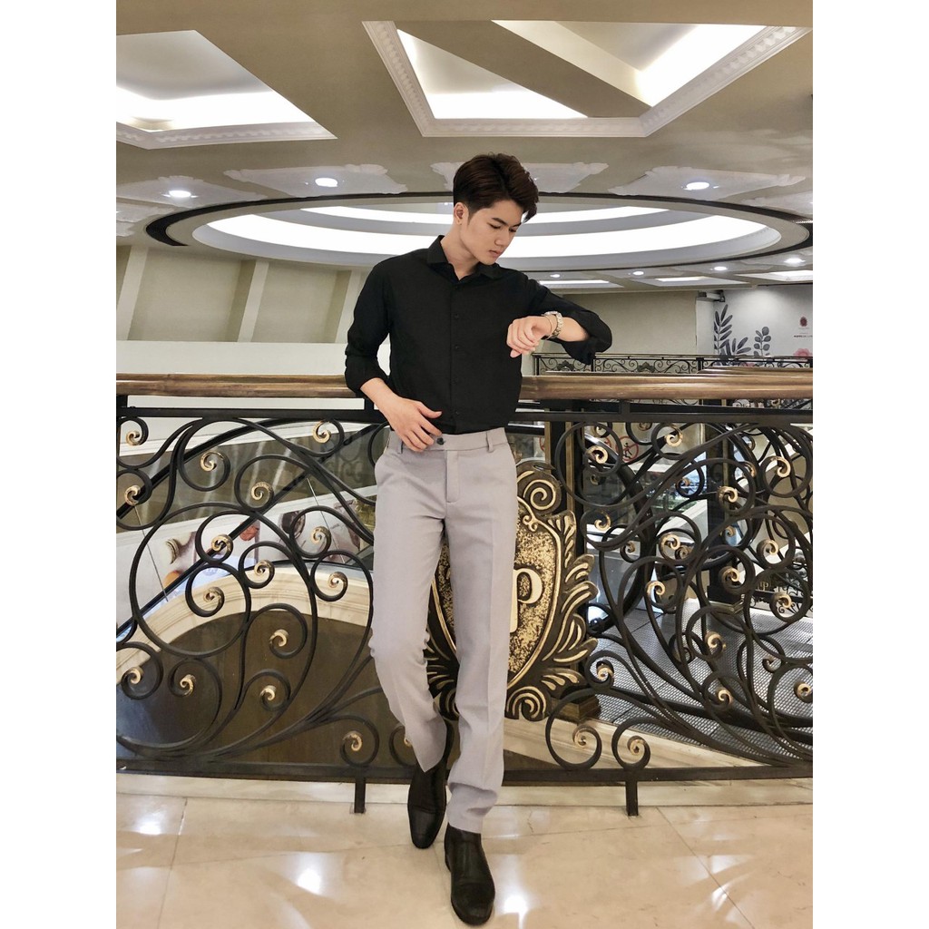 [CHỈ 3 NGÀY SALE SỐC] Quần tây nam-Quần Âu Nam Đẹp- vải mịn co dãn,full màu ghi nhạt, ghi đậm, đen, xanh đen] | BigBuy360 - bigbuy360.vn