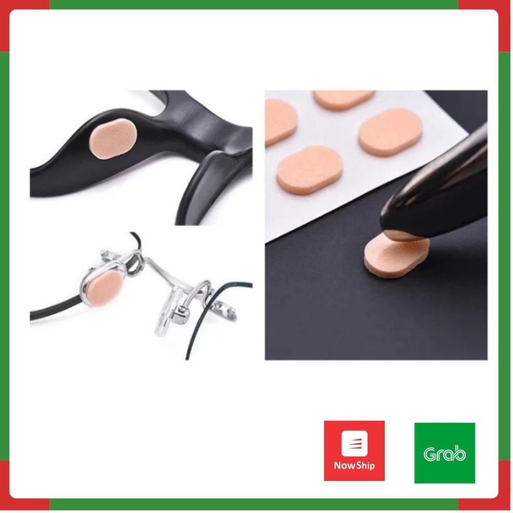 Vỉ 8 miếng đệm mũi chống trượt mắt kính [ Phụ kiện Kính mắt ]