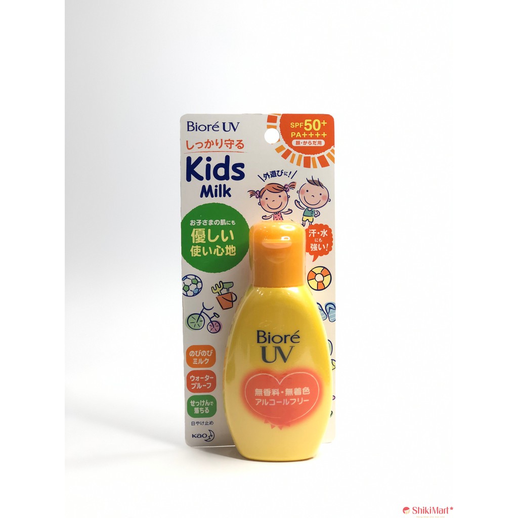 Sữa Chống Nắng Nhật Bản Biore UV Kids Milk dành cho trẻ em (90g)