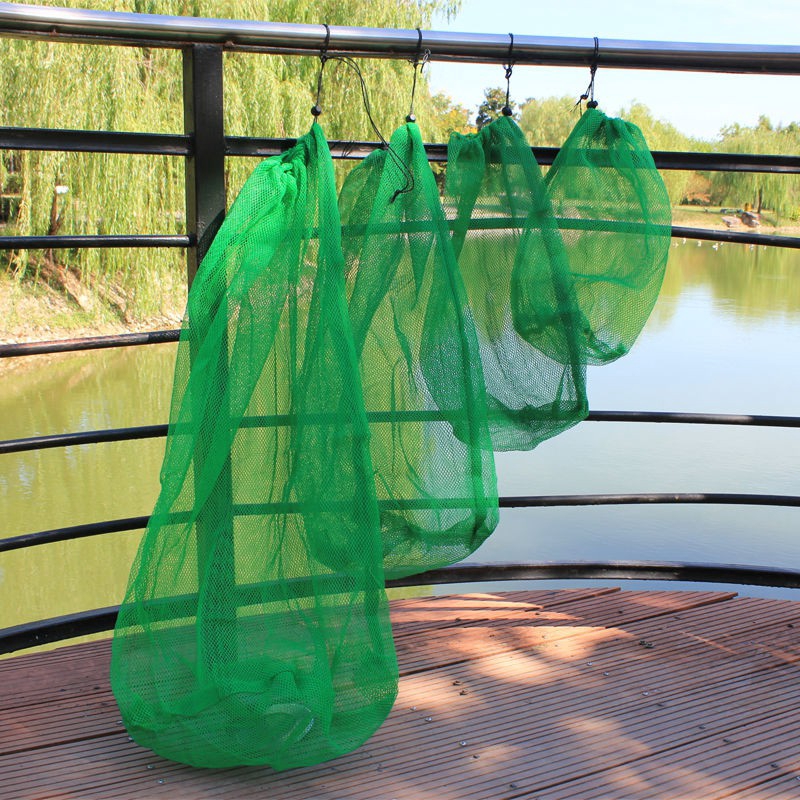 Túi Lưới Nylon Đựng Cá Màu Xanh Lá 0.5mm Nhanh Khô