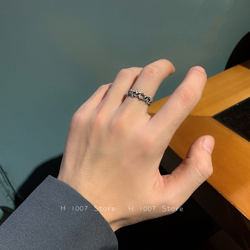 Nhẫn ngôi sao thời trang phong cách harajuku cổ điển có thể điều chỉnh