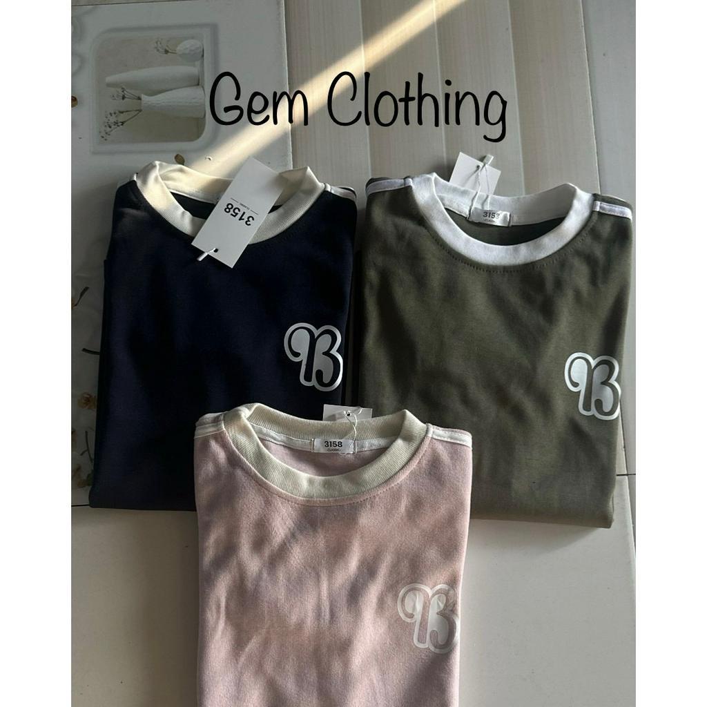Áo Thun Baby Tee CHỮ B nam nữ unisex, Áo phông ôm body Form Fit trơn basic Chất Thun Co Dãn 2023 ulzzang