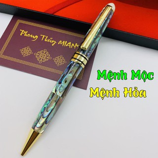 [RẺ VÔ ĐỊCH] Bút khảm trai ngọc Xanh VIP, Bút ký cao cấp