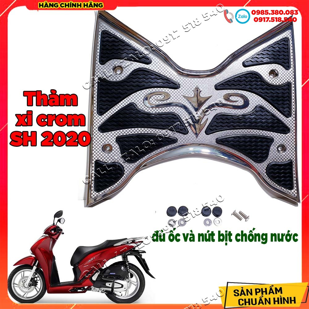 THẢM SH 2020 MẠ CROM CHÍNH HÃNG ARTISTA ( LƯU Ý CÓ ỐC GẮN XUỐNG SÀN)