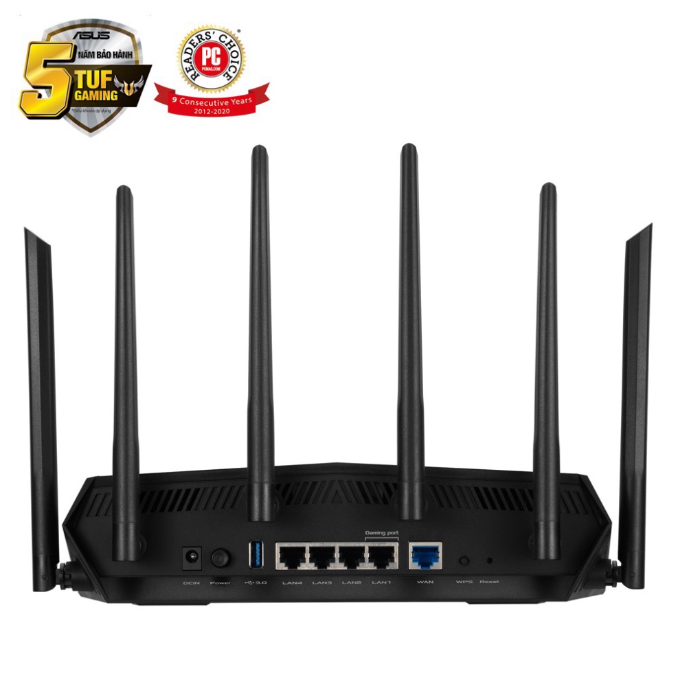 Bộ phát wifi (Router) ASUS TUF Gaming Băng Tần Kép TUF-AX5400 | Wifi 6 (802.11ax) | AiMesh WIFI Mesh | MU-MIMO |