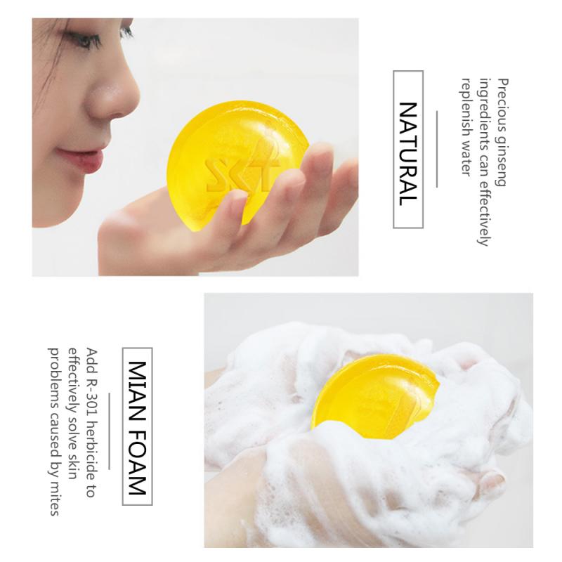 [Hàng mới về] Xà phòng lưu huỳnh nhân sâm tắm rửa mặt trắng sáng da kiểm soát dầu