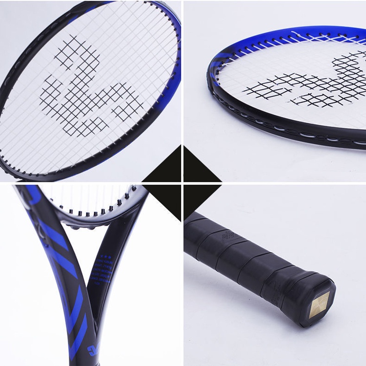 Vợt tennis sợi carbon cao cấp W202 chuyên nghiệp quà tặng phụ kiện kèm đế bóng tập luyện