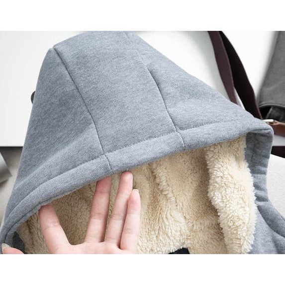 [MỚI VỀ] Áo Hoodie Nam Nữ Unisex Chất Nỉ Bông Lót Lông Form Basic Phong Cách Hàn Quốc 2 Màu Trẻ Trung | BigBuy360 - bigbuy360.vn