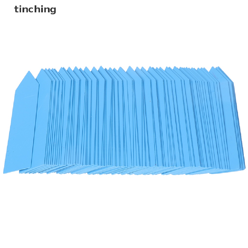 100 tag đánh dấu cây trồng 10x2cm bằng nhựa mới