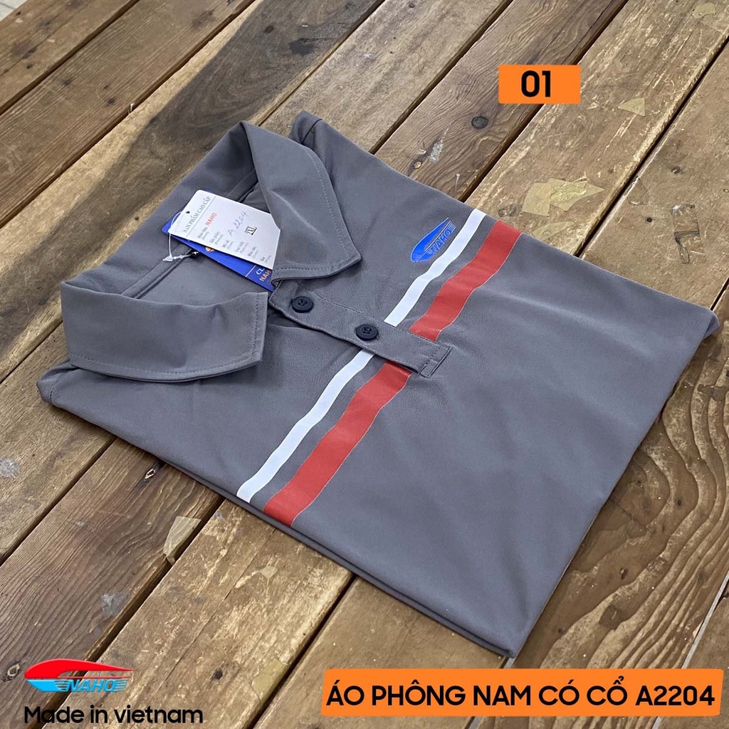 Áo phông polo nam trung niên, made in viet nam, đẹp hợp thời trang-A 2204