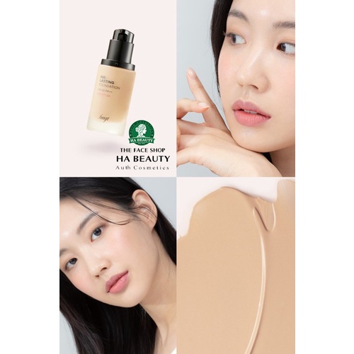 Kem nền lâu trôi The Face Shop Ink Lasting Foundation Slim Fit Ex SPF30 PA++ che khuyết điểm trang điểm đa năng dưỡng ẩm