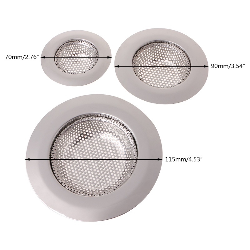 Set 3 Dụng Cụ Lọc Rác Bồn Rửa Chén Bằng Inox Tiện Dụng