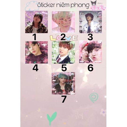 Sticker niêm phong BTS