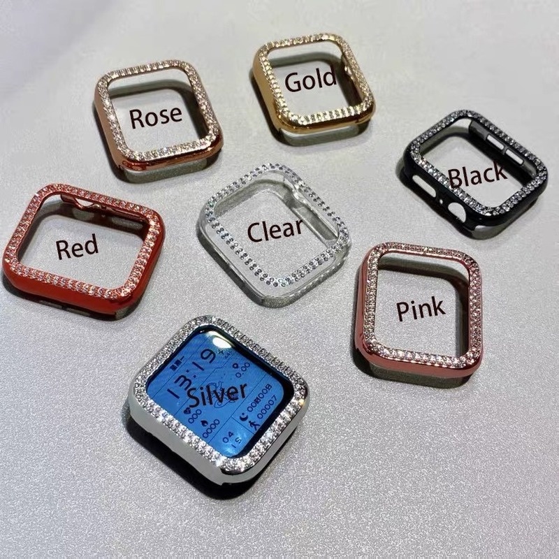 Khung Bảo Vệ Viền Đồng Hồ Apple Watch Series 7 SE 6 5 4 3 2 45mm 41mm 44mm 40 42 38mm